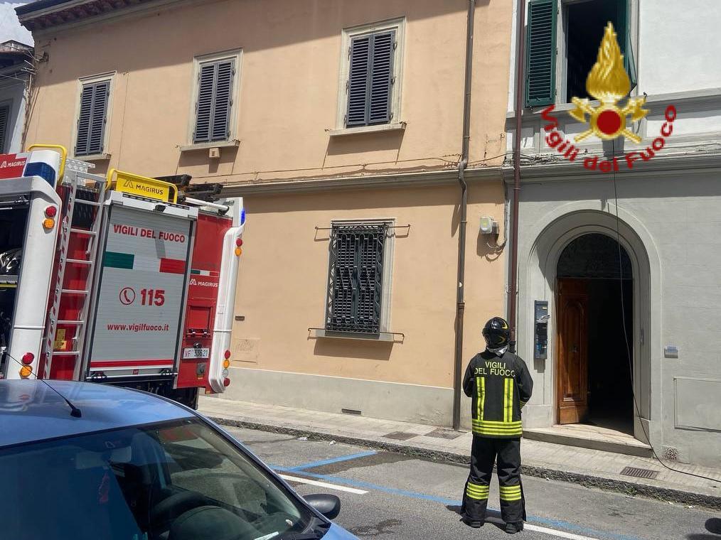 
	L'intervento dei vigili del fuoco

