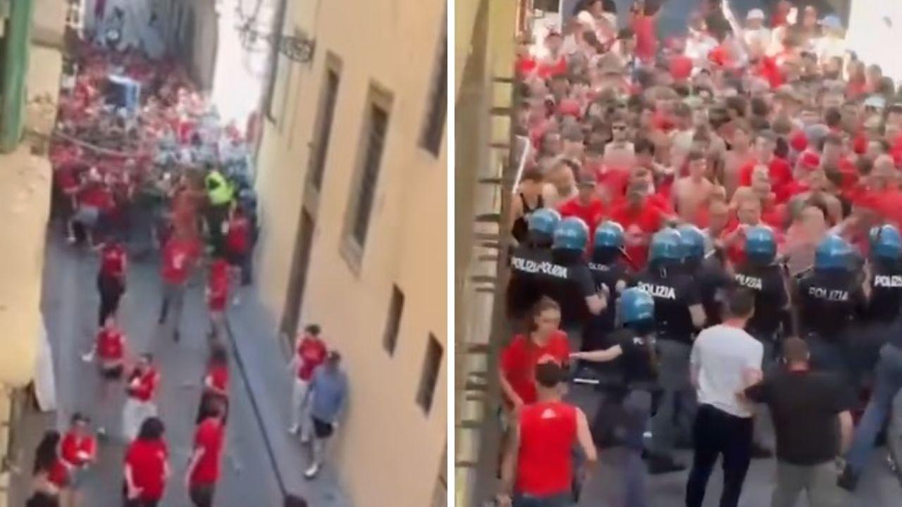 L'intervento della polizia 