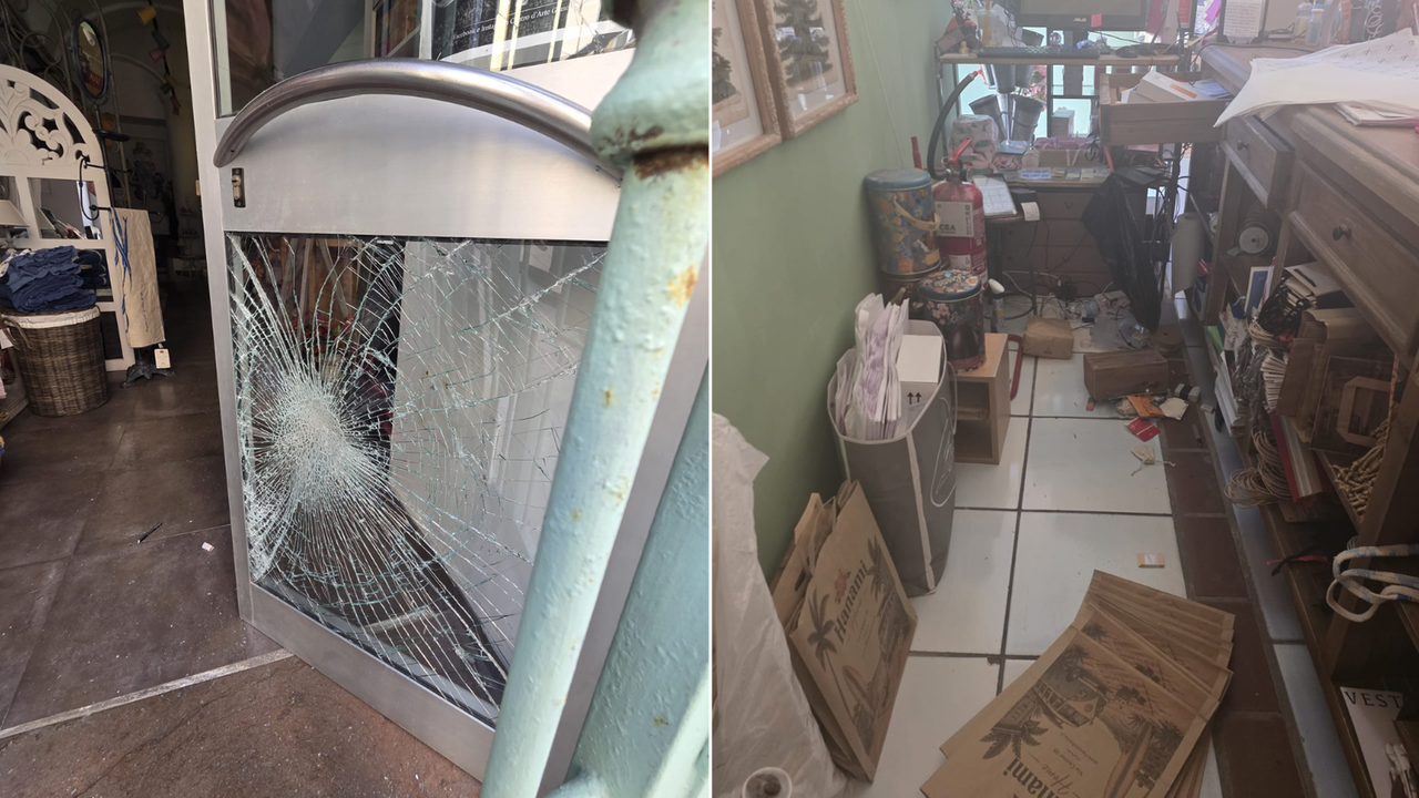 Sassari, ennesimo furto in centro: sfonda la vetrina ed entra nel locale per tre volte, insoddisfatto del bottino si mette a mangiare i cioccolatini – VIDEO