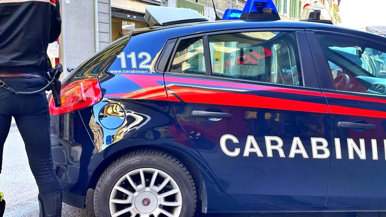 L'intervento dei carabinieri