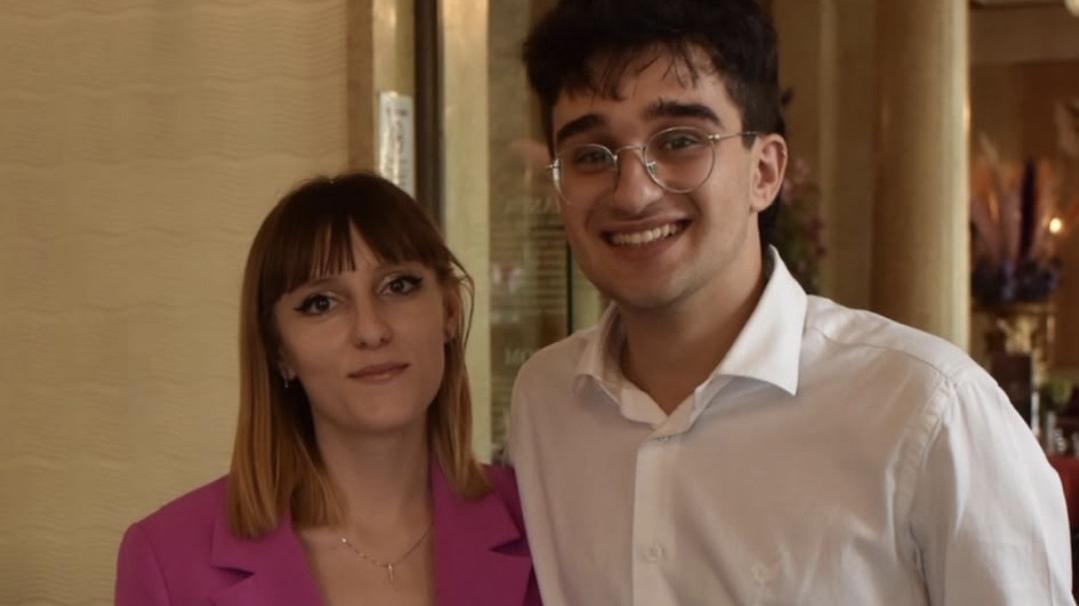 Roberta e Francesco, gli studenti intervenuti