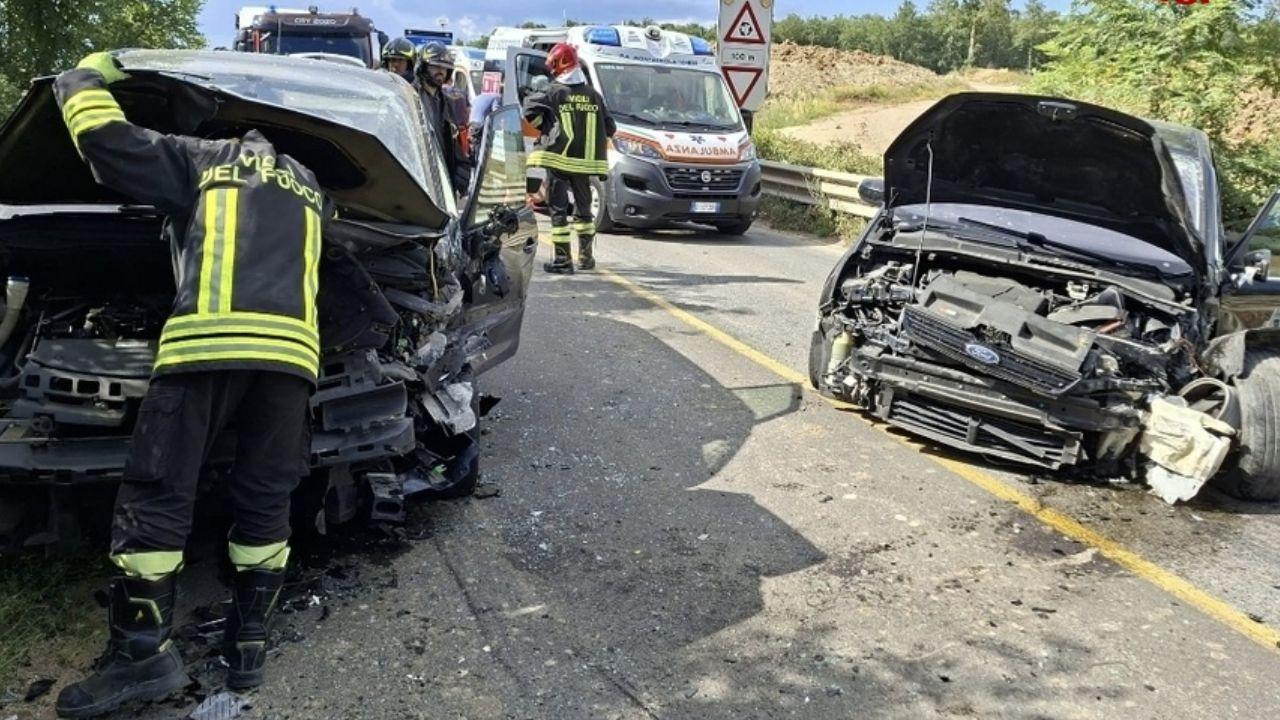Lo schianto sulla Siena-Grosseto (Foto: vigili del fuoco)