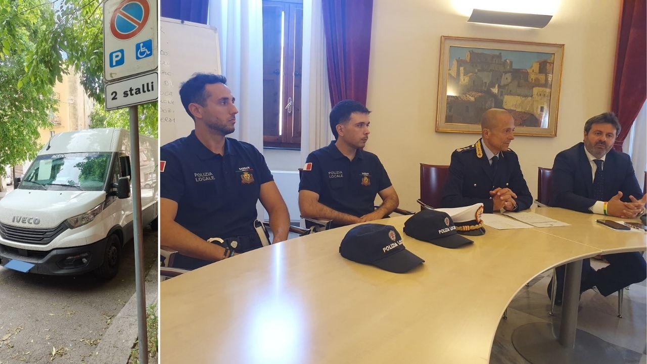 Sassari, quattro multe al giorno per sosta negli stalli dei disabili: «Tolleranza zero dal Comune»
