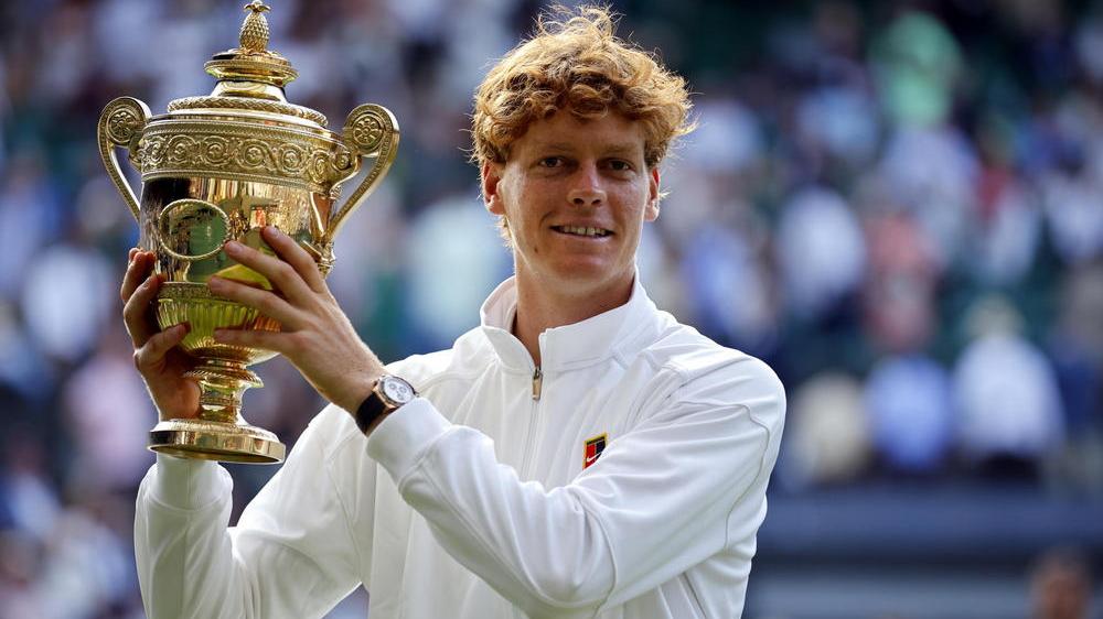 Jannik Sinner, qui dopo la vittoria di Wimbledon nel 2025