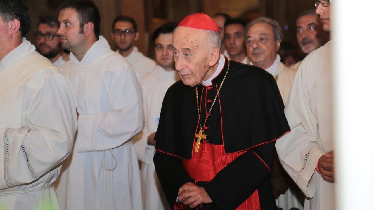 GUASTALLA APERTURA CATTEDRALE DI SAN PIETRO - il cardinale Camillo Ruini