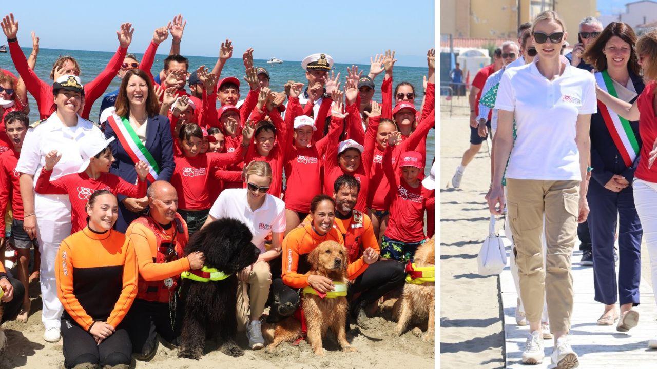 La principessa in spiaggia a Viareggio 