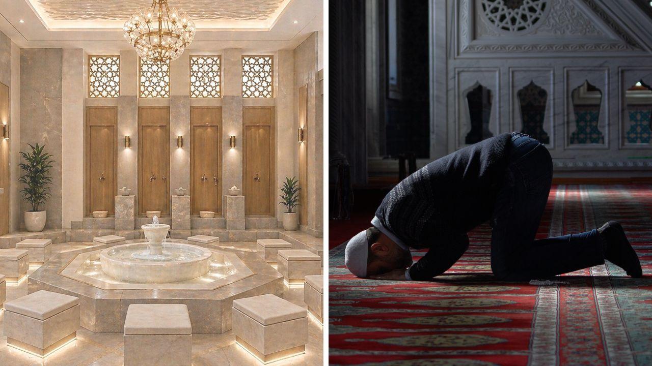 
	A sinistra il rendering di come sar&agrave; la moschea a Pisa

