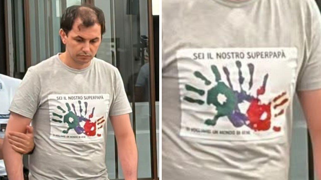 
	Vasile Frumuzache e la maglia dei figli&nbsp;

