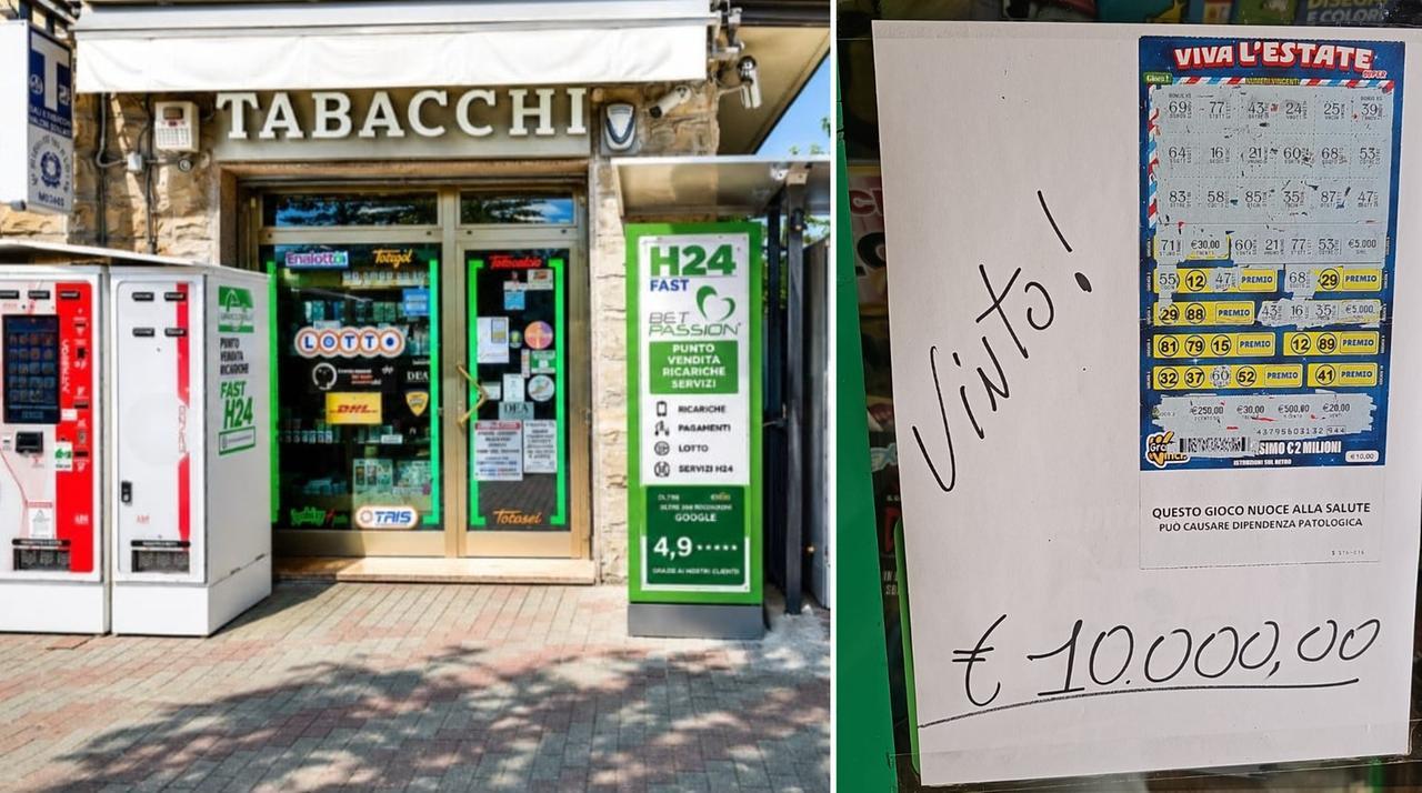 Va in tabaccheria a pagare le bollette e torna a casa con 10mila euro vinti
