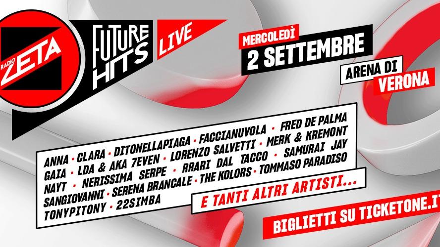 Future Hits Live di Radio Zeta: altri grandi nomi si aggiungono al cast