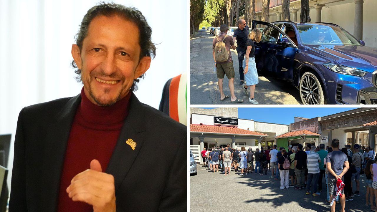 Livorno, l’addio a Igor Protti. Anche Allegri alla camera ardente, domani la commemorazione allo stadio