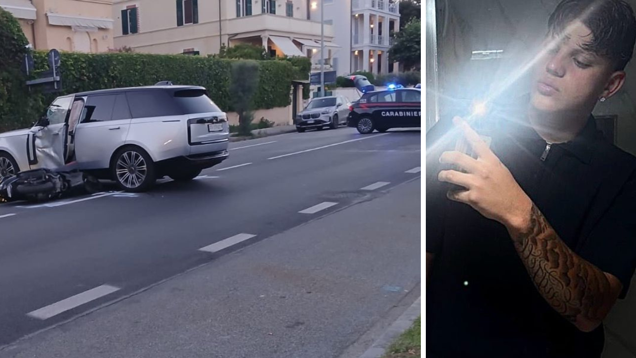 Versilia, scontro auto-scooter: chi è il 17enne morto. Fuggito l’automobilista. La dinamica: fatale una inversione a U