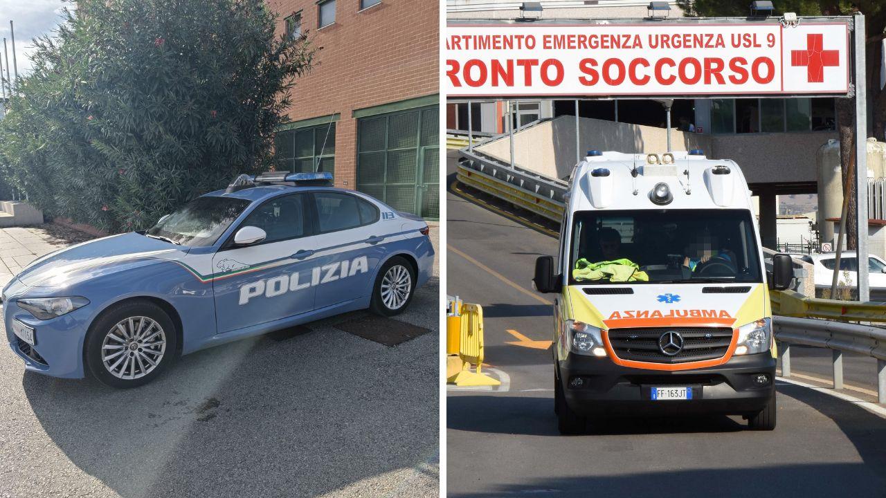 Sul posto polizia e personale sanitario
