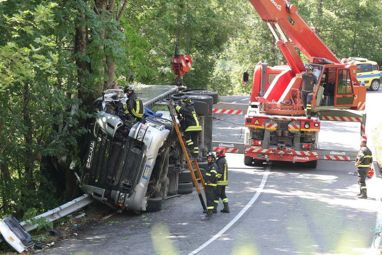 
	L'incidente (foto Innocenti/Nucci)

