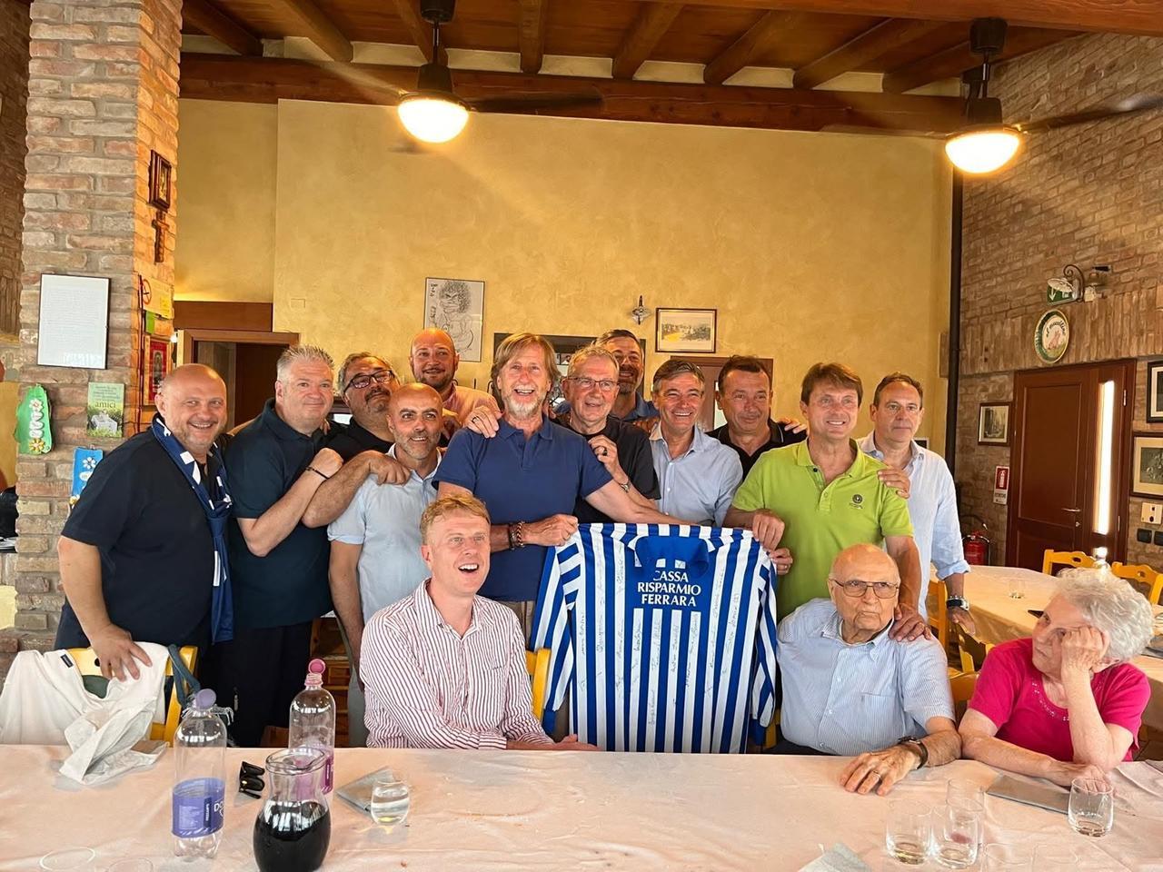 Madonna Boschi, pranzo amarcord della Spal con Donigaglia