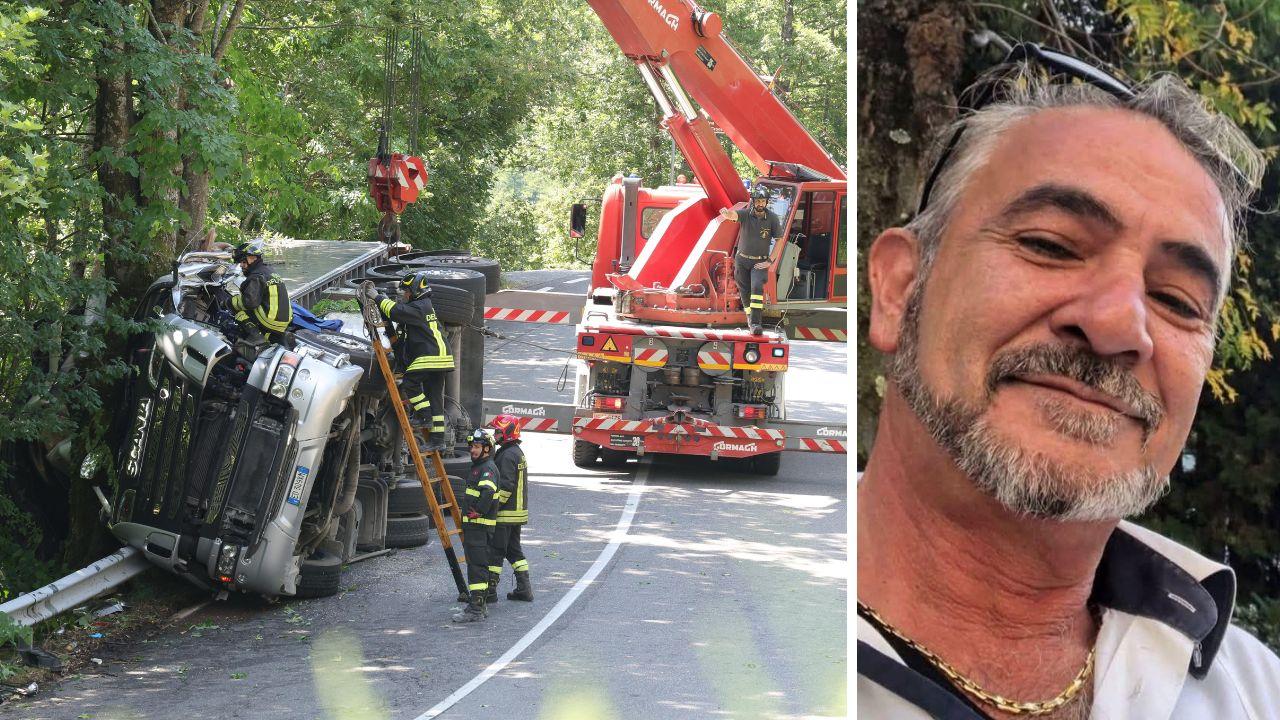 San Marcello Piteglio, camion esce fuori strada e finisce contro un albero: chi è l’autista morto