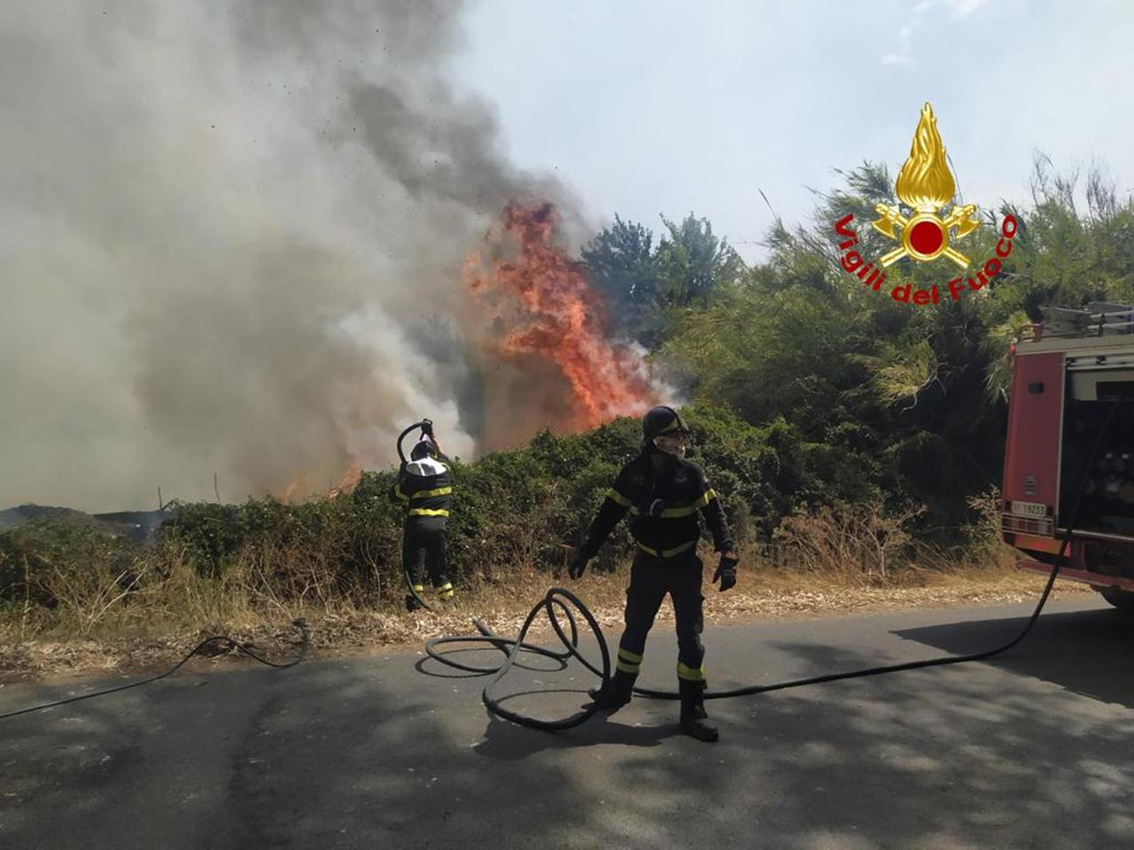 Bruciano le sterpaglie e sfugge l’incendio, è allarme lungo la provinciale: cosa sappiamo