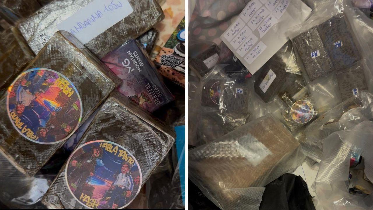 La droga sequestrata