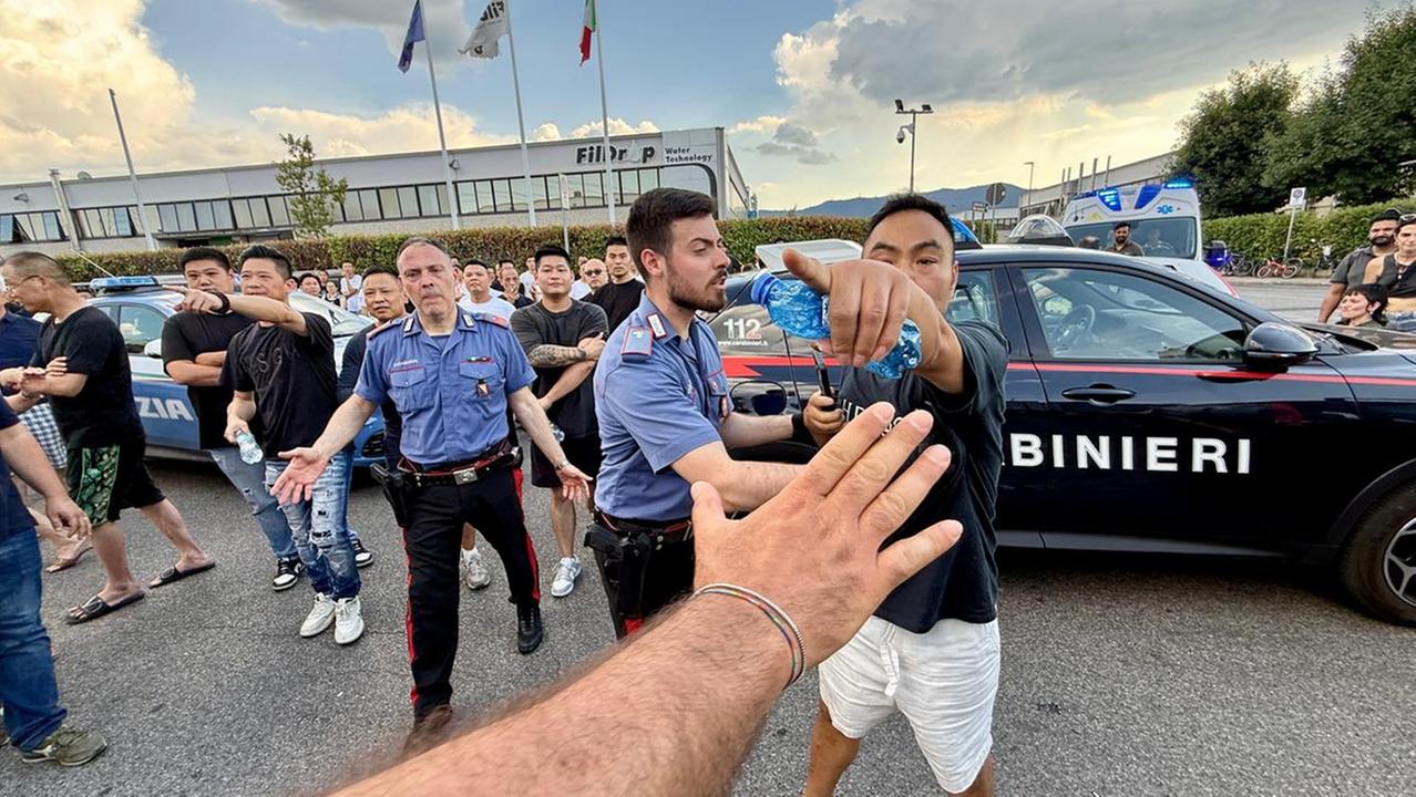 Tensione a Seano (foto Nucci)