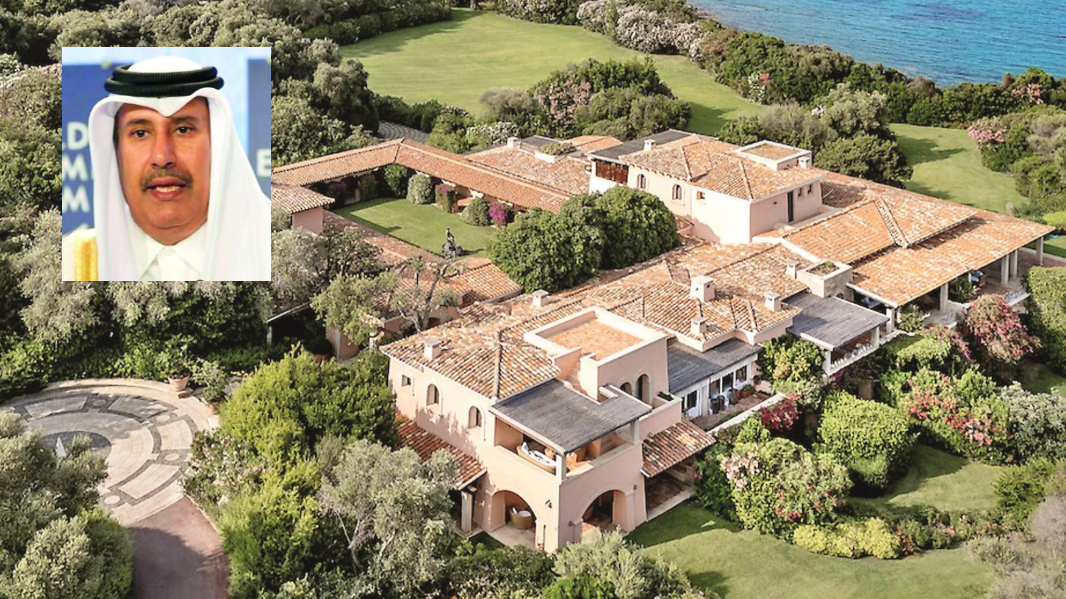 Villa Certosa, nel riquadro Hamad bin Jassim Al Thani
