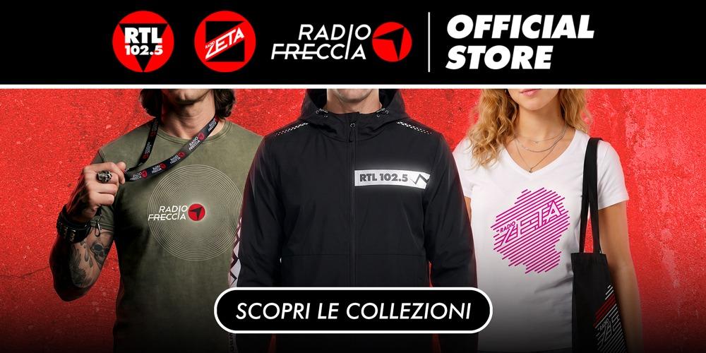 Il gruppo Rtl 102.5 unisce la sua community: apre lo store online ufficiale di Rtl 102.5, Radio zeta e Radiofreccia