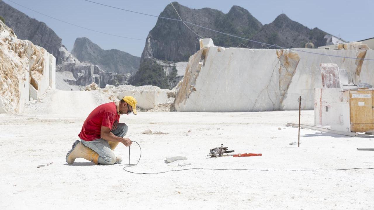 Lavoro nelle cave (foto d'archivio)