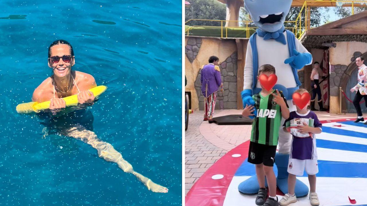 
	Samantha De Grenet e i figli di Domenico Berardi

