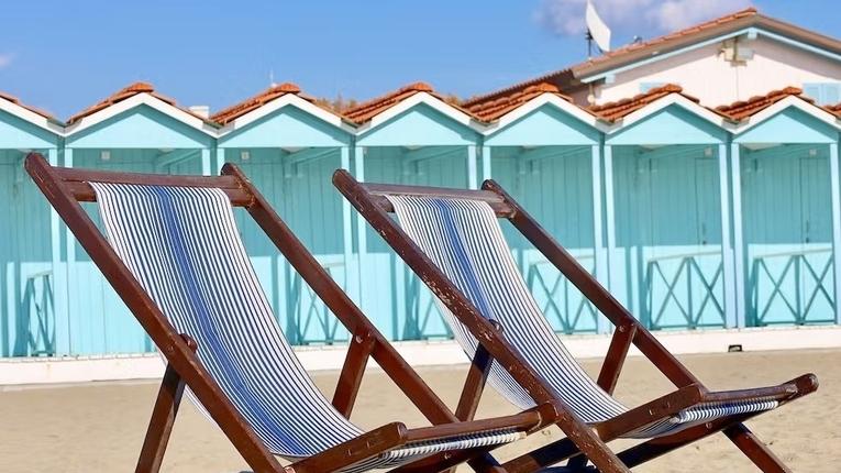 Uno stabilimento balneare in Versilia