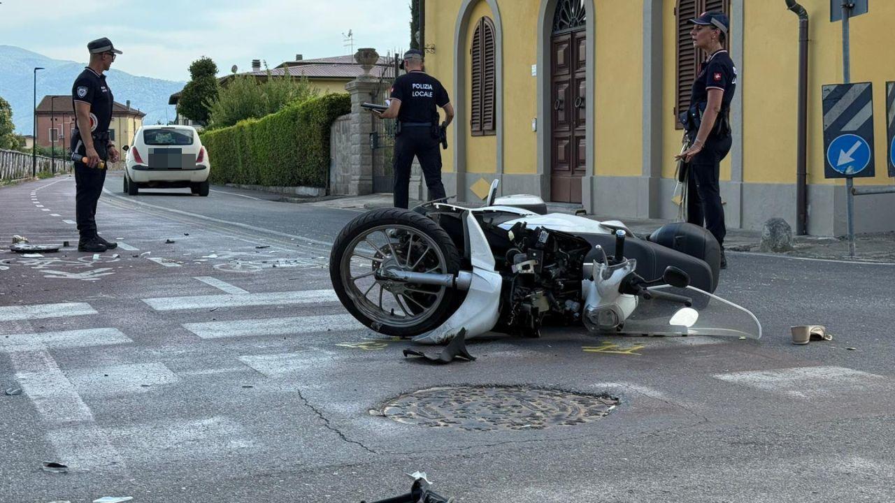 
	L'incidente (foto Nucci-Innocenti)

