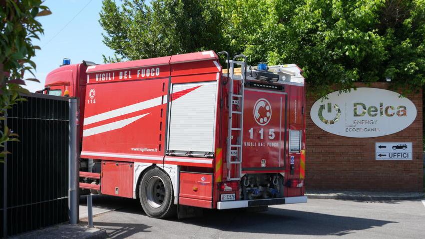 Vigili del fuoco sul posto