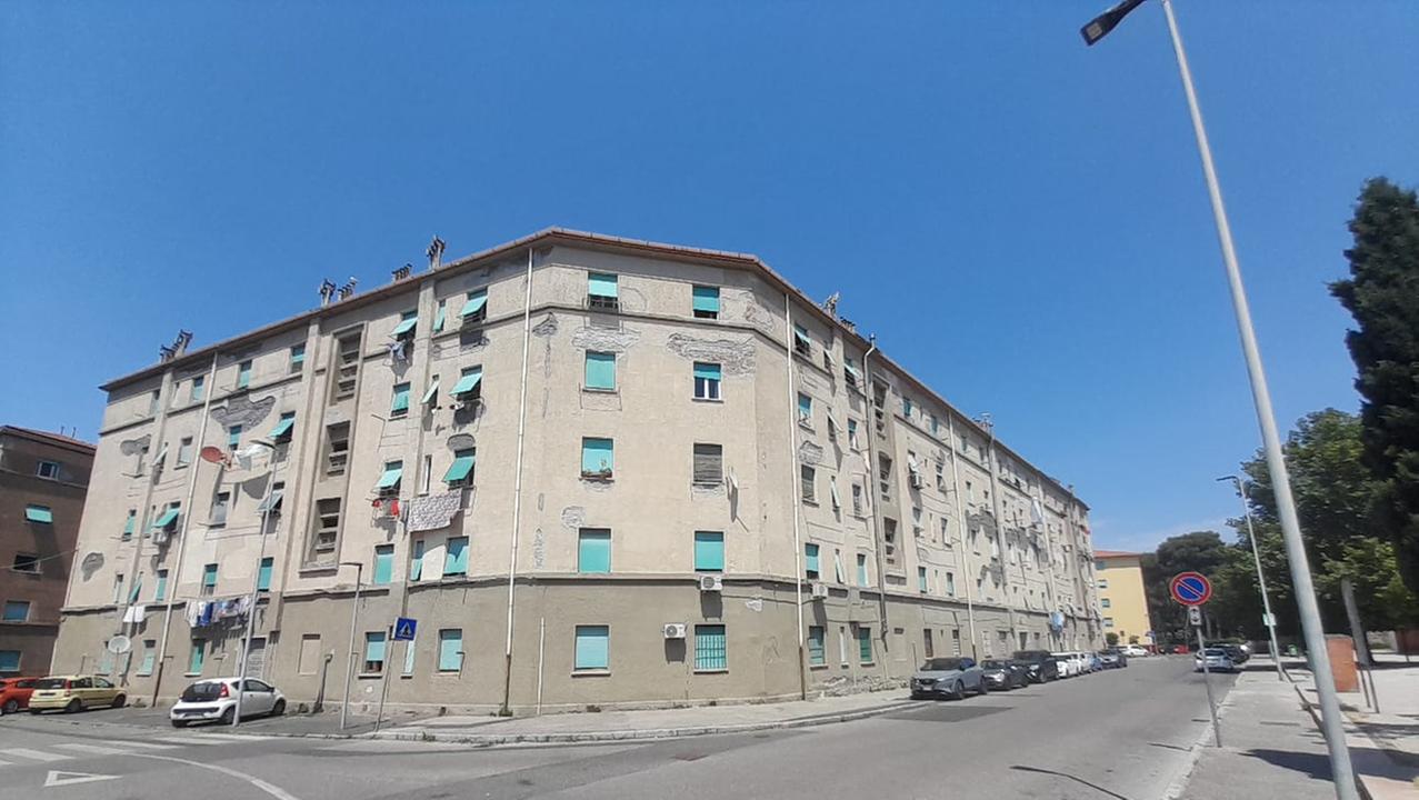 Il complesso di case popolari dove è avvenuta l'occupazione