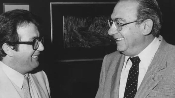 A sinistra Franco Rais con Mario Melis in una foto d'archivio