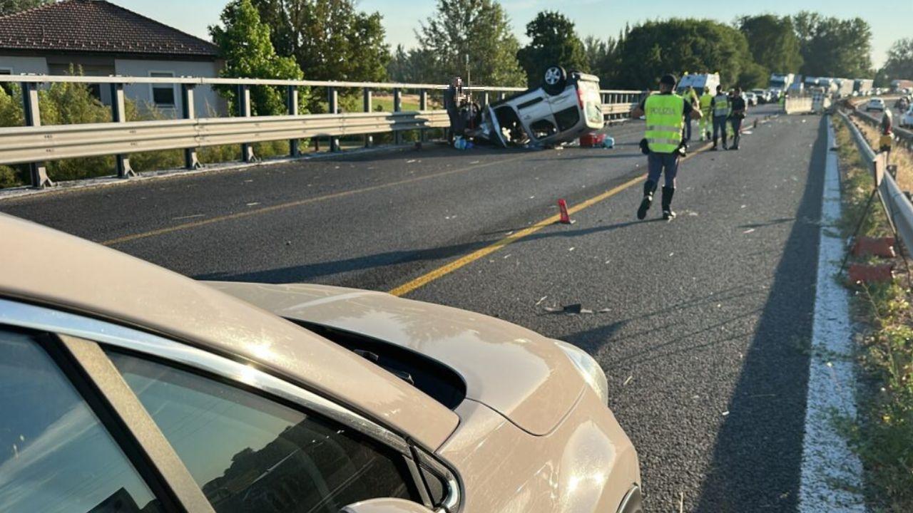 
	Il punto dell'incidente (foto LaPresse)

