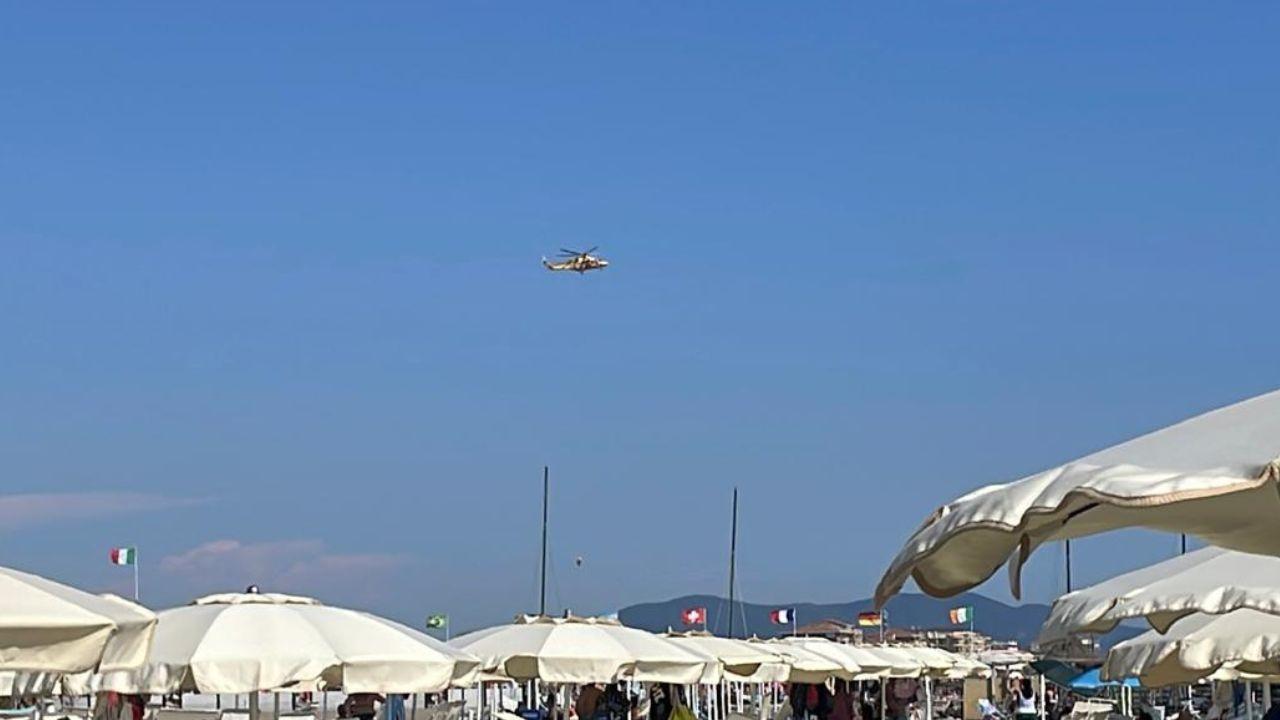 
	L'arrivo dell'elisoccorso

