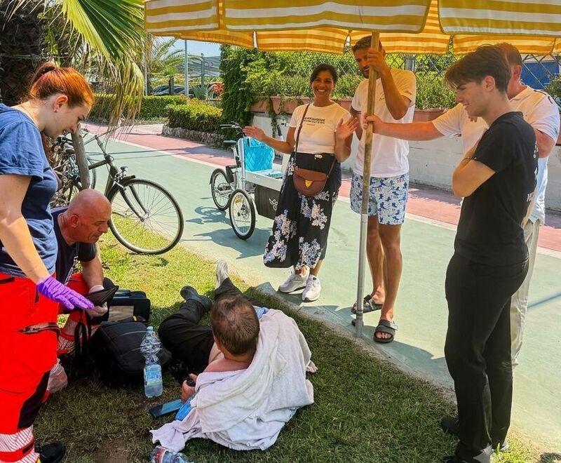 Mimmo Berardi campione vero: soccorre un uomo ferito a Forte dei Marmi