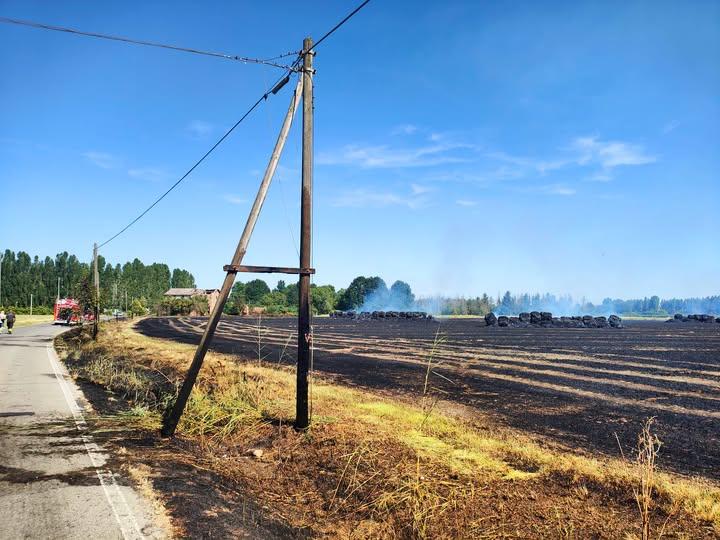 Un altro incendio nei capi: danneggiata la linea Telecom