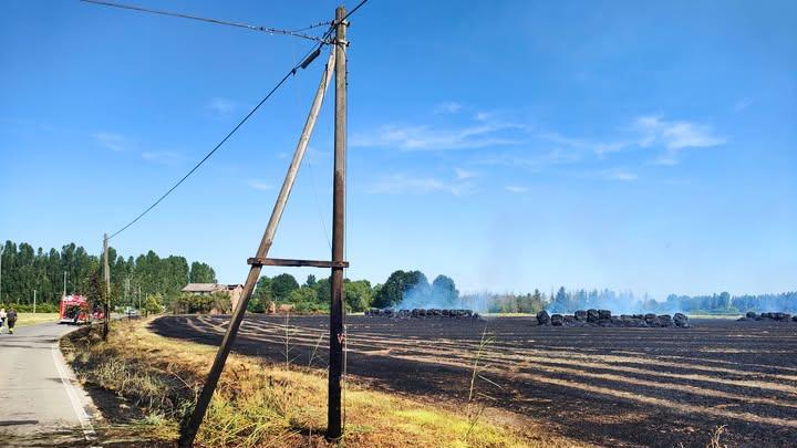 Un altro incendio nei capi: danneggiata la linea Telecom