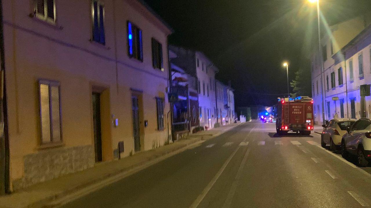 
	I vigili del fuoco a Pietroconti

