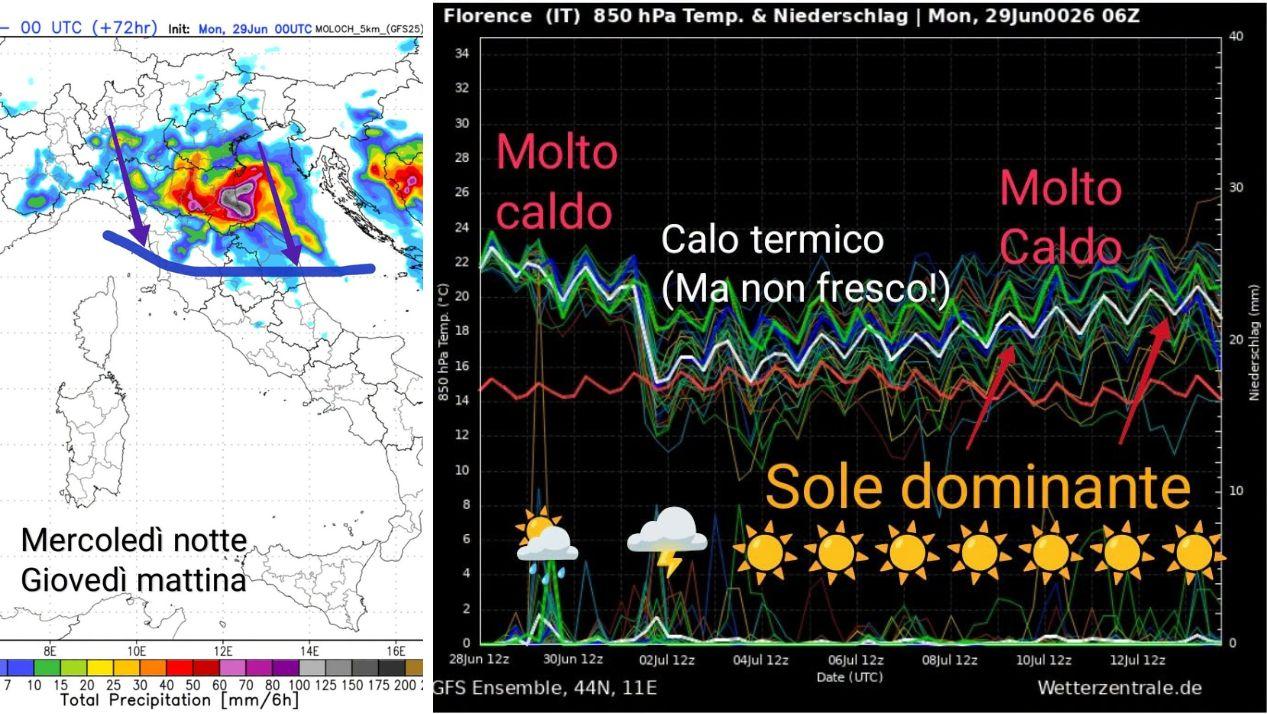 Le mappe del Centro Meteo Toscana