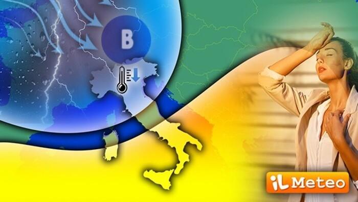 Il caldo estremo ha i giorni contati: temporali e grandine dopo la cupola africana