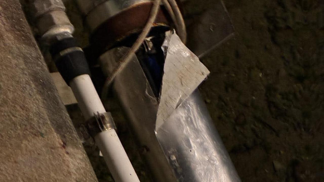 Il pezzo di tubo tagliato