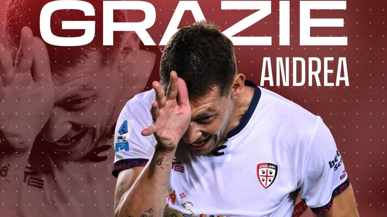 
	Il saluto del Cagliari al "Gallo" <strong>Andrea Belotti</strong>

