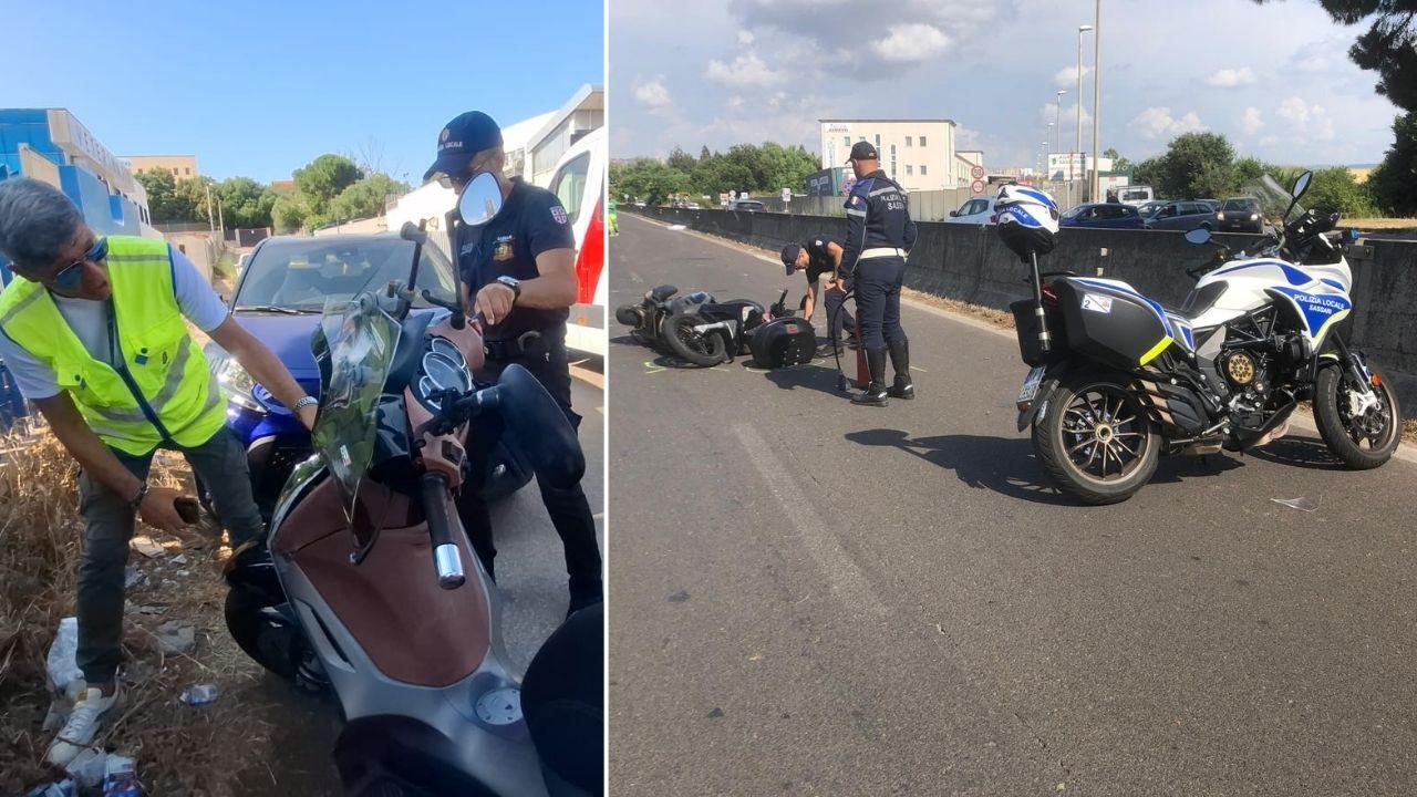 Sassari, incidente alle porte della città: un motociclista ferito – Che cosa è successo
