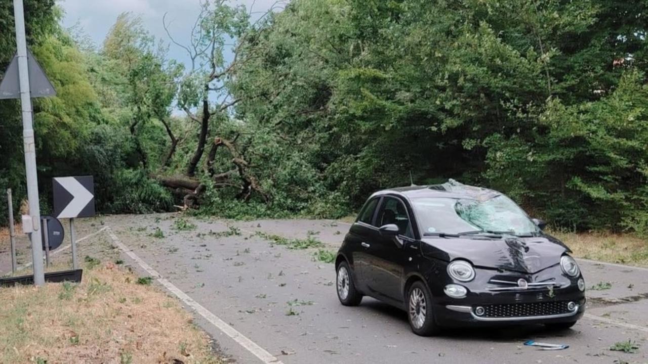 Sulla Nuova Estense tra Colombaro e Pozza