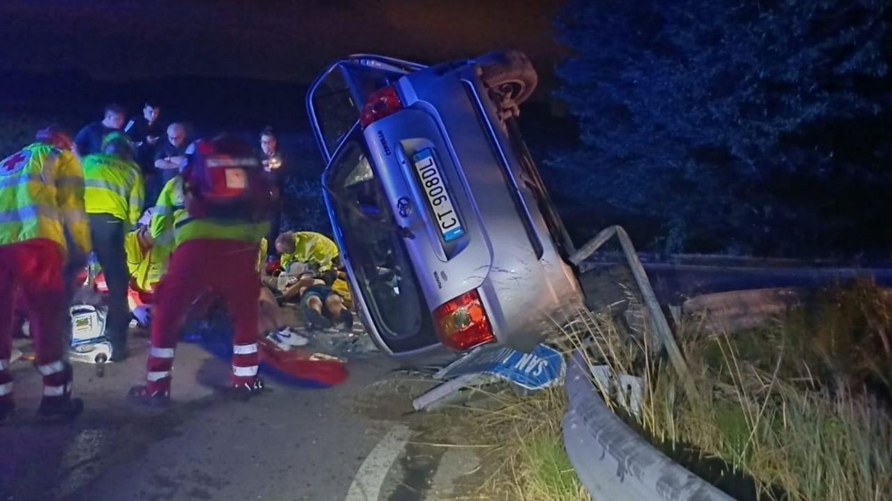 L'incidente nel Mantovano (foto Carbinieri Mantova)