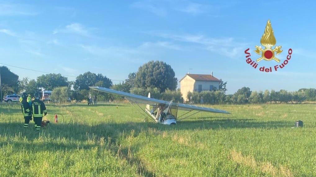 Il velivolo caduto