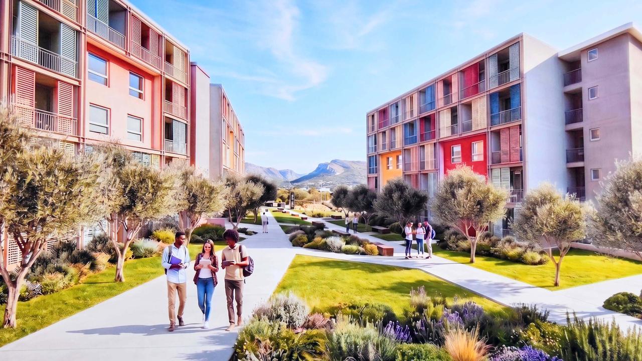 Il rendering della casa dello studente