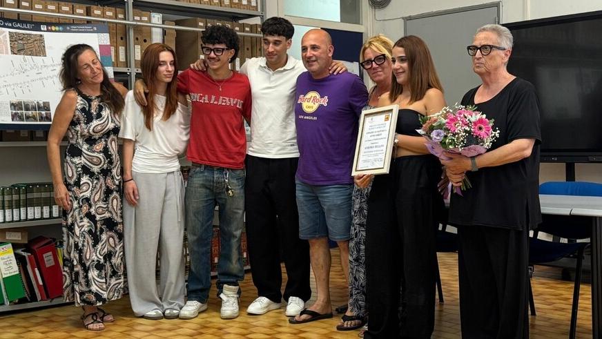 I familiari e i compagni di classe di Aurora Bellini