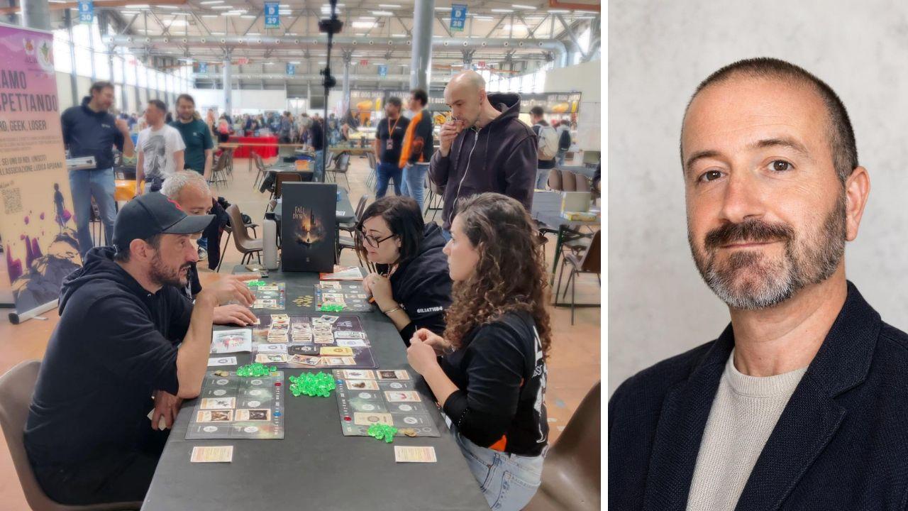 Un momento del gioco con Matteo Ratti e Fabio Bertolla. A dx Daniele Luciani