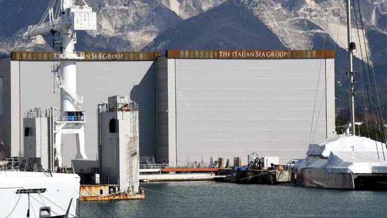 Il quartier generale di The Italian Sea Group nel porto di Marina di Carrara